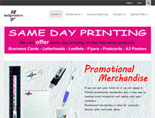 Tablet Screenshot of bellprinters.co.uk